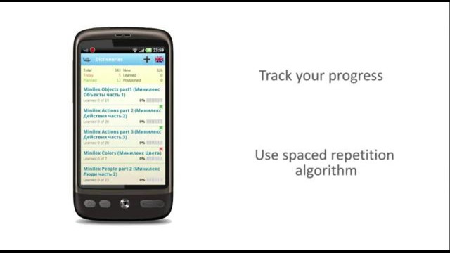 WordSteps Mobile для Android – учим иностранные слова