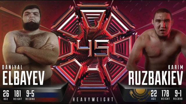 Даниял Т-34 vs Карим Рузбакиев. Жесткая рубка в стойке | OCTAGON 45