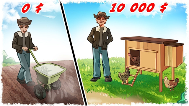 НАЧАЛИ С 0$ В ДЕРЕВНЕ НА ФЕРМЕ, ТЕПЕРЬ У НАС КУРЫ И НЕ ТОЛЬКО! (Серия: 3)