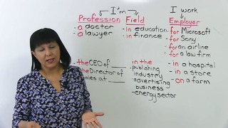Talking about your profession in English- 3 easy ways & 3 advanced ways