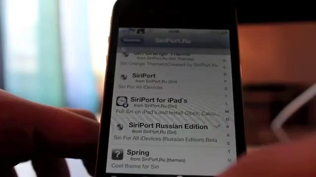 Полный Siri порт на РУССКОМ!! НА iPhone iPod iPad туториал по ус – YouTube