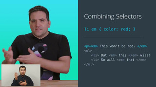28 – Intro to CSS Combining Selectors