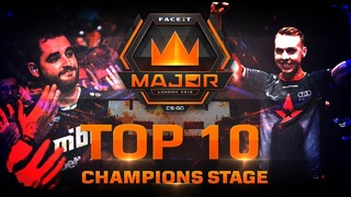 TOP 10 Plays of Champions Stage feat. s1mple, Twistzz, Fallen! FACEIT Major