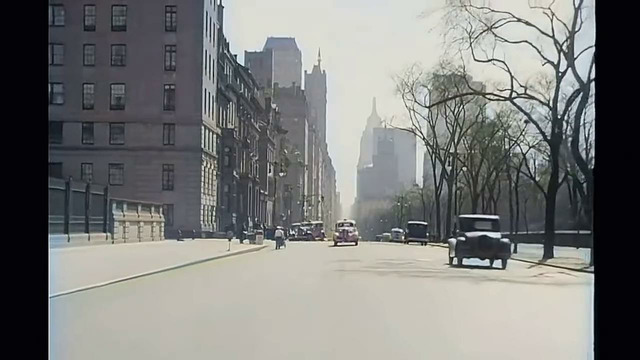Нью-Йорк 1930-е в цвете