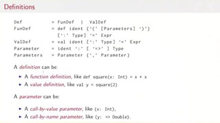 Lecture 2.5 – Scala Syntax Summary