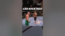 Nasty Leg Kick Knockout!! #mma #ufc