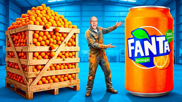 Я СДЕЛАЛ ГИГАНТСКУЮ FANTA ИЗ 1 ТОННЫ АПЕЛЬСИНОВ