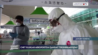 Janubiy Koreyada turistlar avval test markazida tekshirilib kiritilmoqda