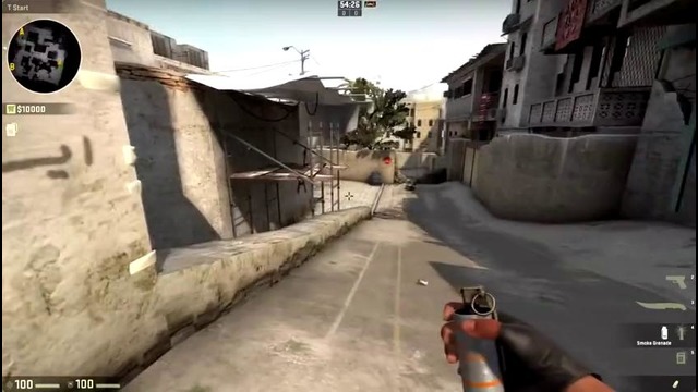 Smoke midbox on de dust2