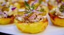 Закуска на НОВЫЙ ГОД (Картошка с печенью Трески)