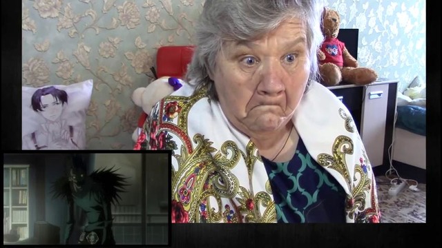 Бабушка смотрит аниме реакция- тетрадь смерти – youtube
