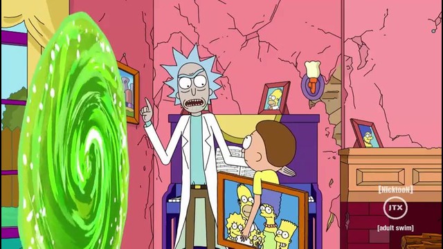 Рик и Морти у Симпсонов