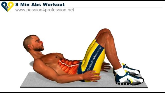 8 Мин Abs тренировки – уровень 1