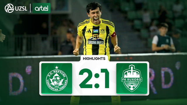 Superliga 12-tur. Neftchi – Buxoro bahsida kiritilgan gollar va xavfli vaziyatlar (Highlights)