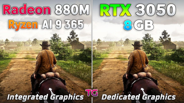 Radeon 880M vs RTX 3050 8GB – Test in 10 Games