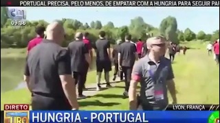 Cristiano Ronaldo throws Reporters Microphone in the lake 2016
