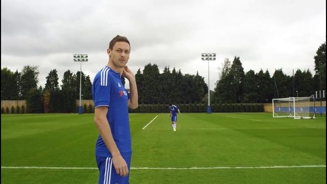 Chelsea’s Nemanja Matic plays a magic trick with a pebble to ‘Turn Next Season Blue
