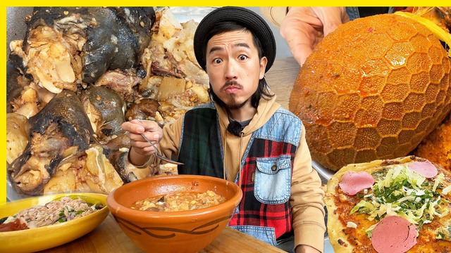 Экзотический мясной рай. Тур по редкой уличной еде в Тунисе. Шарики из бараньего рубца и говяжий язык