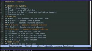 Изучаем Emacs. Эпизод 10 – Базовые возможности Org-mode, literate programming