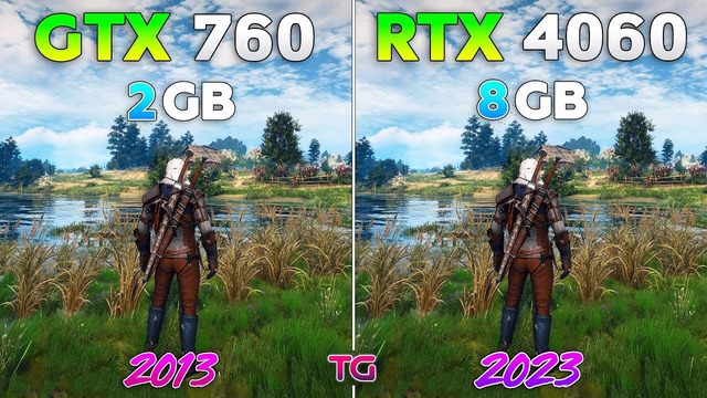 GTX 760 vs RTX 4060 – 10 Years Difference