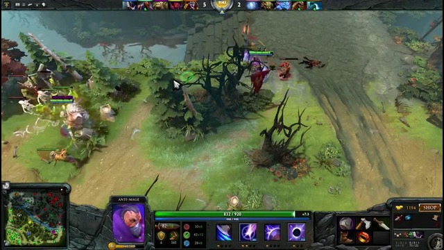 Dota 2 Dendi (Anti-Mage) Gameplay