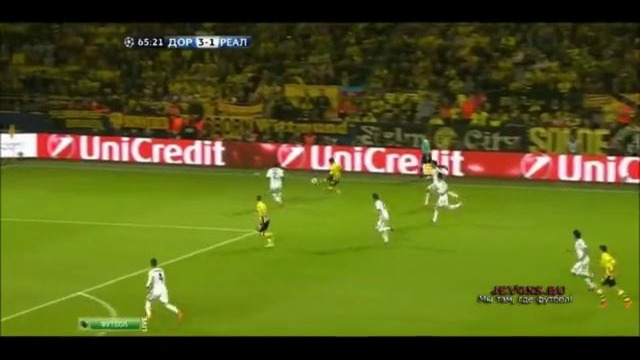Боруссия Дортмунд – Реал Мадрид 4:1. Обзор первого матча (24.04.2013)