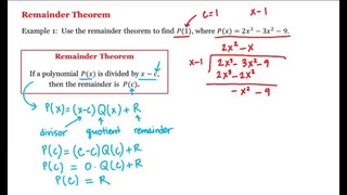 5 – 13 – Remainder Theorem (7-23)