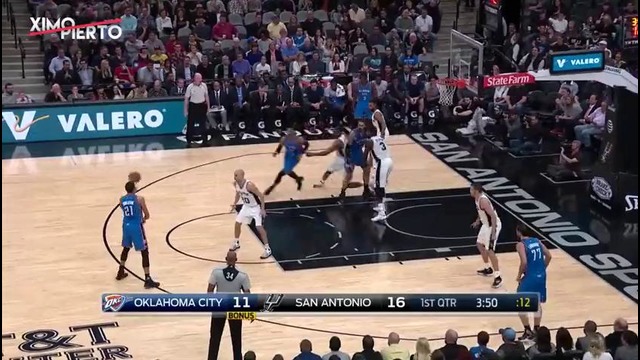 NBA 2017: San Antonio Spurs vs Oklahoma City Thunder | Highlights | Jan 31, 2017