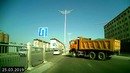 Камаз с третьей полосы чуть не раздавил матиз, спас разворот 25.03.2019