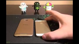 HTC One M8 Gold vs iPhone 5S Gold