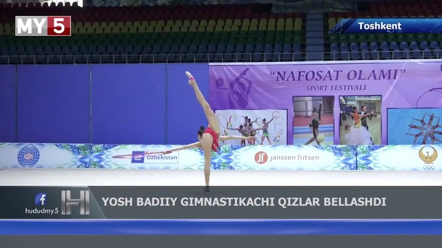 Poytaxtimizda yosh badiiy gimnastikachi qizlar o’rtasida bellashuv bo’lib o’tdi