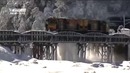Как чистят рельсы от снега в Зеландии