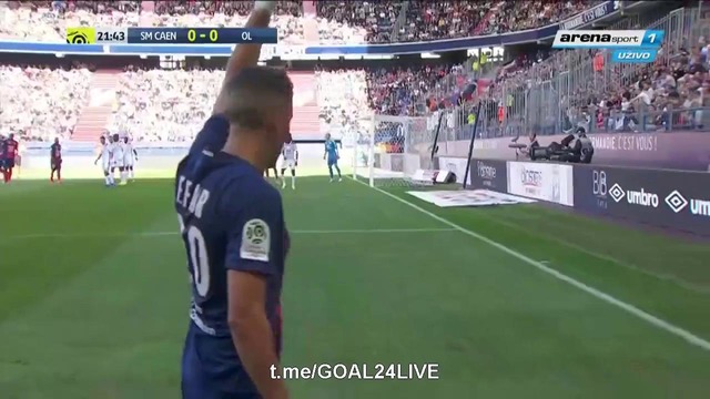 (HD) Кан – Лион | Французская Лига 1 2018/19 | 5-й тур