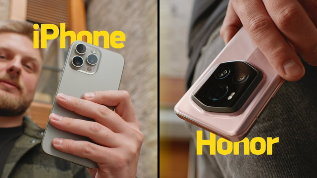 Honor Magic 6 Porsche vs iPhone 15 Pro vs Xiaomi 14 Ultra — где лучше камера