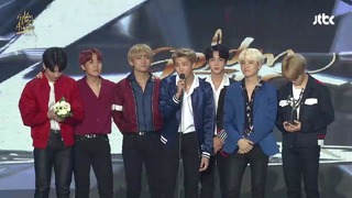 180111 BTS Won Daesang Album of the Year @ 32nd Golden Disk Awards