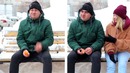 Зима с девушкой и без