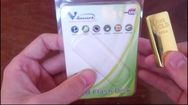 Gold flash disk Посылка #6 в Узбекистан