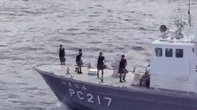 Береговая охрана Японии отжигает