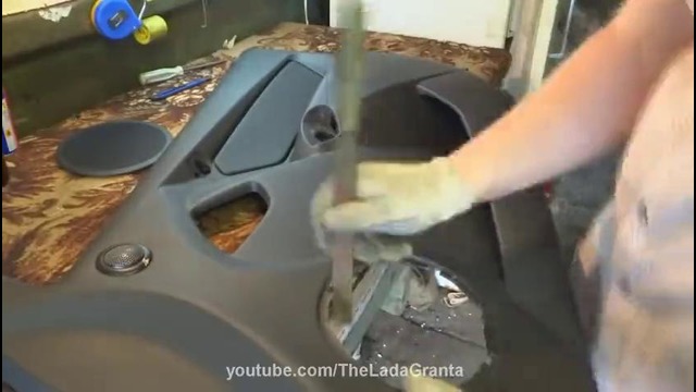 Lada Granta – установка акустики в передние двери + ШВИ дверей. HIGH