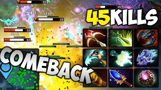 Miracle Techies 45 KILLS 9 slotted carry [UNREAL COMEBACK] Dota 2