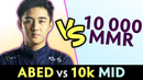 EG.Abed COUNTER vs 10,000 MMR mid Shadow Fiend