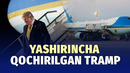 Tramp Turkiyadan yashirincha harbiy samolyotda olib ketilgan