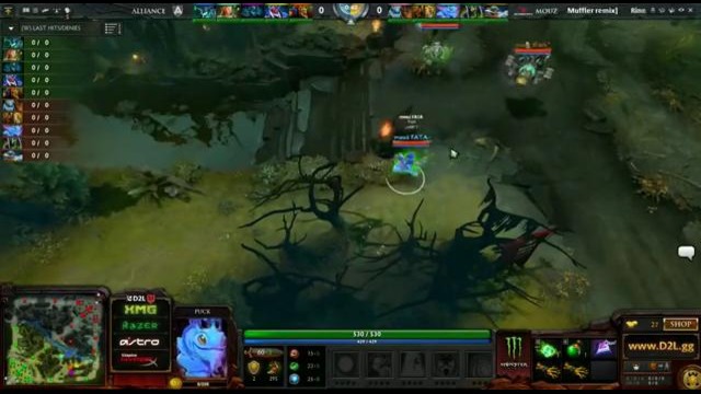 DOTA2 Raidcall League – Alliance vs Mouz semi-finals game 1