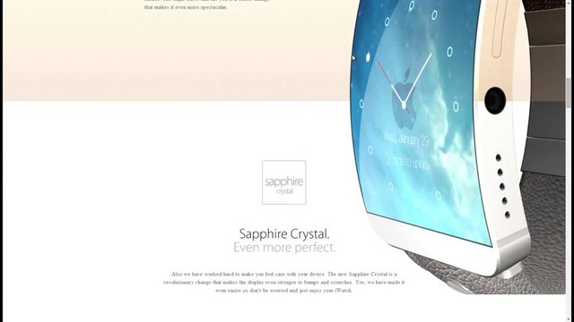 IWatch – сайт-концепт умных часов от Apple