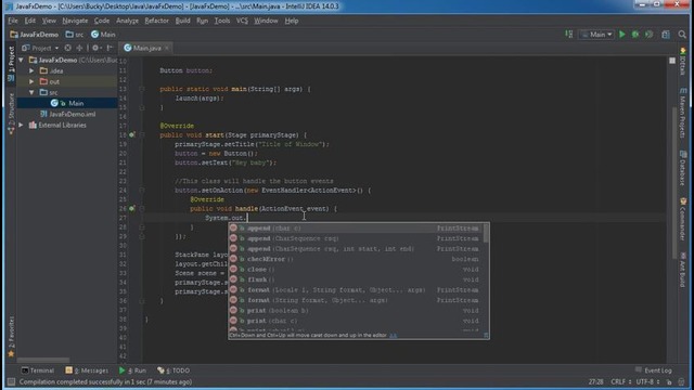 JavaFX Java GUI Tutorial – 3 – Anonymous Inner Classes and Lambda Expressions
