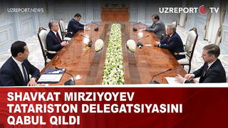 Shavkat Mirziyoyev Tatariston delegatsiyasini qabul qildi
