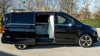 2023 Custom Black Mercedes V300 – Luxury Van in Detail