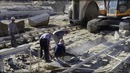 Гигантская пила в карьере. Добыча гранита