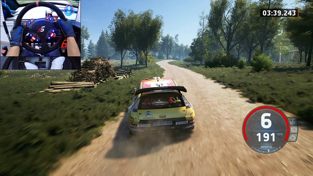 Citroen C4 WRC – Latvia rally | Steering wheel gameplay