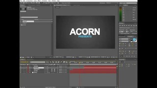 Acorn presents design Урок Афтер Еффектс